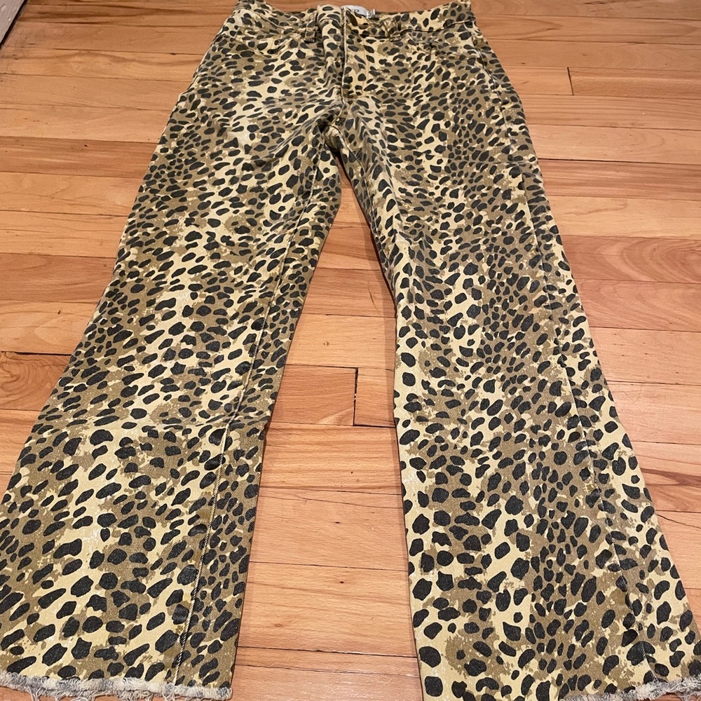 MPD Leopard Flare Jeans